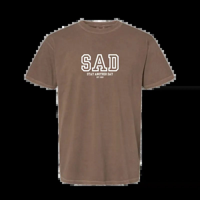 SAD - Stay Another Day Established 2022 Comfort Color T-shirts and Crewnecks for Mental Health Awareness Hoodie, Sweatshirt