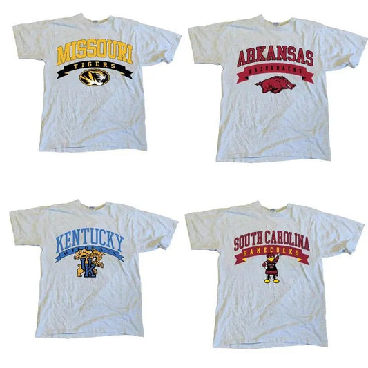 [SALE 45%] Vintage All NCAA Team College Ash T-shirt The Retro Sweater Unisex Casual Clothing Outfit Menswear football team graphic basketball