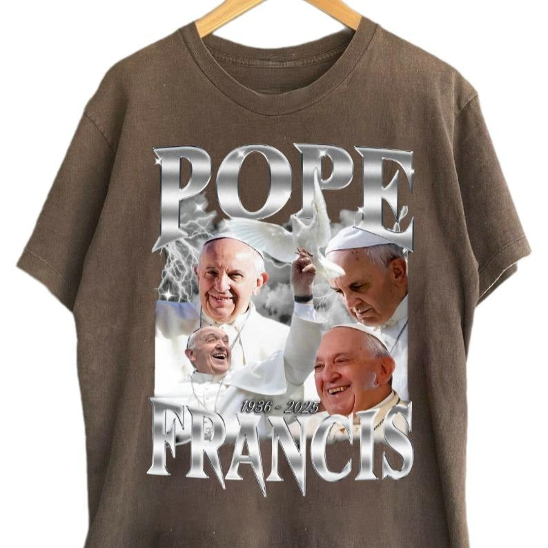 [SALE OFF 50%] RIP Pope Francis Shirt, Pope Francis Graphic T-Shirt, Vatican Angel Shirt, Thank You Father Shirt Unisex