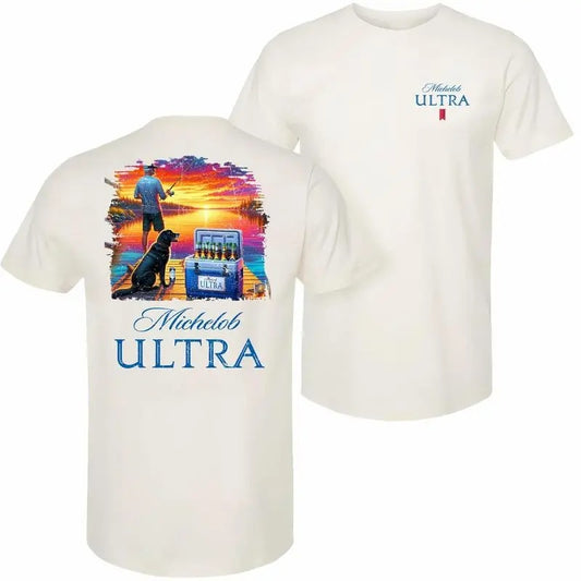 [SALE UP TO 45%] Michel0b Ultra Dad Bod Fishing- Themed T-shirt, Michel0b Ultra Beer Lovers T-shirt 2 sides, Gift for...
