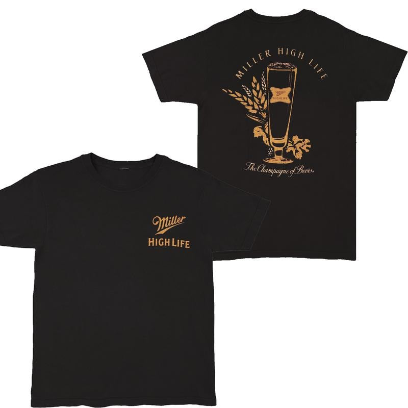 [SALE UP TO 45%] Miller High Life The Champagne of Beers T-shirt, Father's Day Gifts, Mother's Day Gifts Shirt Cotton Menswear