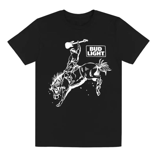 [SALE UP TO 45%] Retro Bud Light Rodeo T-Shirt, Cool Bud Light Western Cow Boy Unisex Cotton Shirt for Beer Lovers, Dad,...