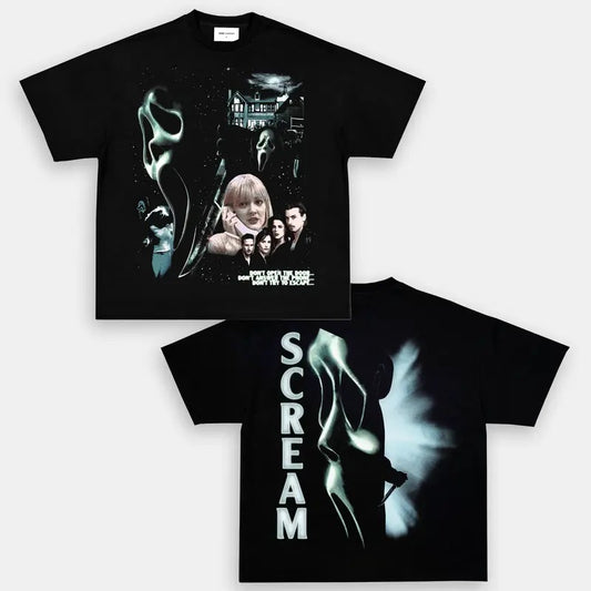 SCREAM TEE Trending Movie T shirt Vintage 90s T-shirt gift for Movie fans gift for him gift for her unisex T-shirt Urbanwear Shirt Casual Cotton