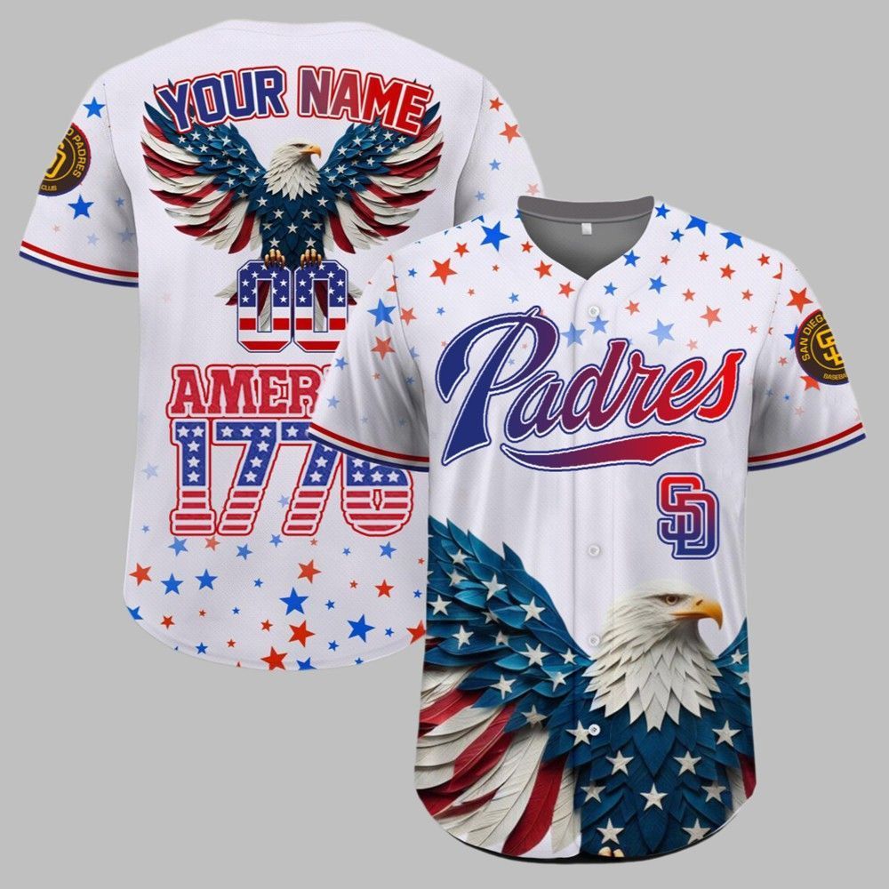 SD Padres Independence Day Baseball Jersey 2025 - Grishko.com