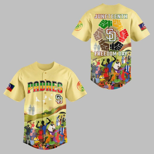 SD Padres Juneteenth Freedom Day 2025 Jersey - Grishko.com