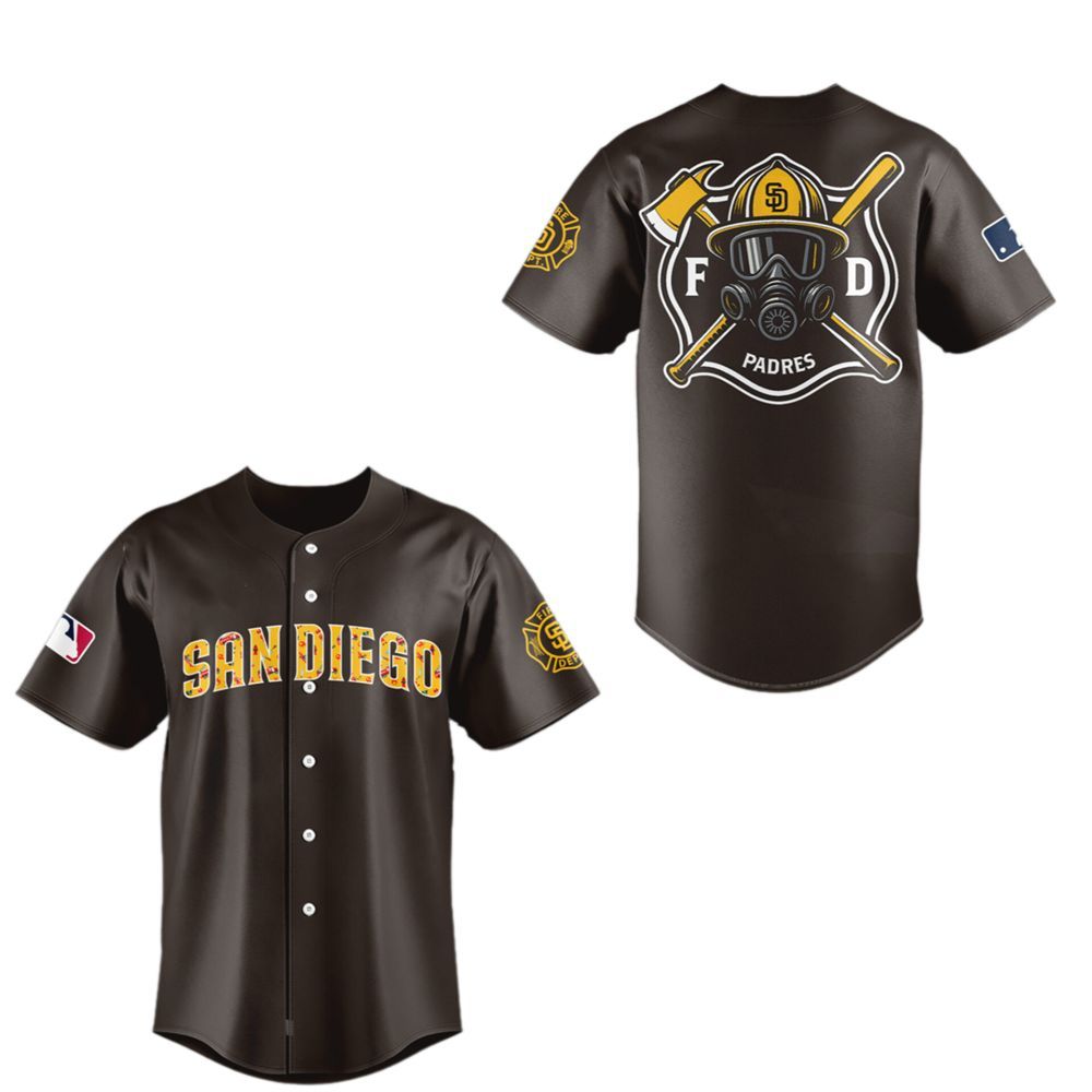 SD Padres x Firefighter Appreciation Night 2025 Jersey - Grishko.com