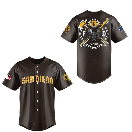 SD Padres x Firefighter Appreciation Night 2025 Jersey - Grishko.com