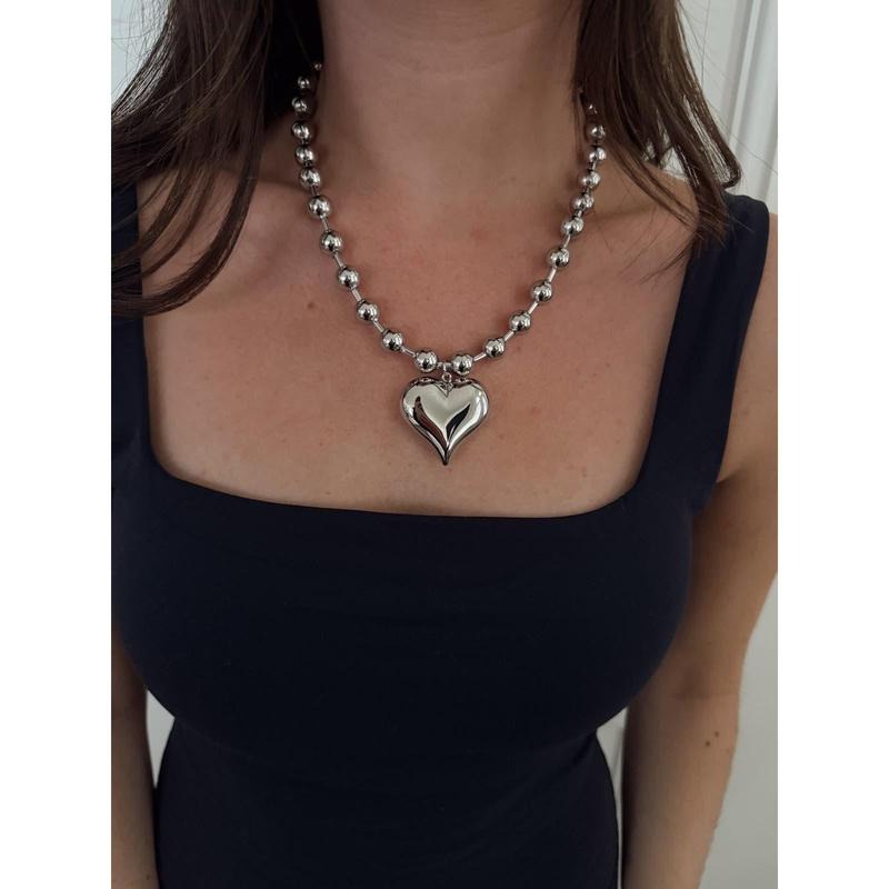 SILVER BUBBLE HEART NECKLACE T-Shirts, Hoodie, Sweatshirt | InkThreadWorks.com