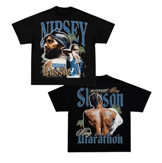 SLAUSON BOY TEE, Double Sided Prints Vintage T-Shirt, Graphic Tee Shirt, Unisex T-Shirt, Gift For Him, Crewneck Short Sleeve Shirt, Shirt Trending Top Menswear Underwear