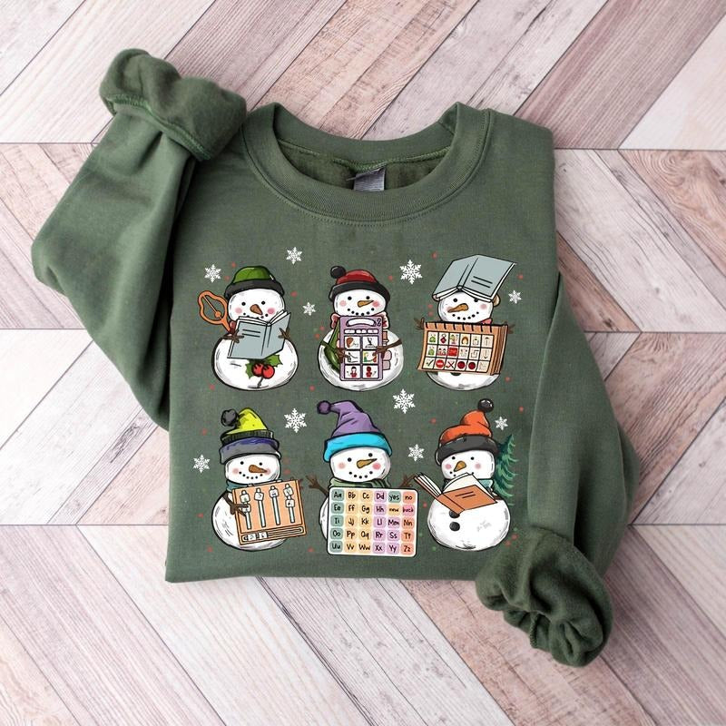 SLP Christmas Shirt, Speech Therapy Christmas Shirt, Speech Therapist Sweatshirt, Tis the Season Shirt, Gift For Her Comfort Cotton Classic Fabric