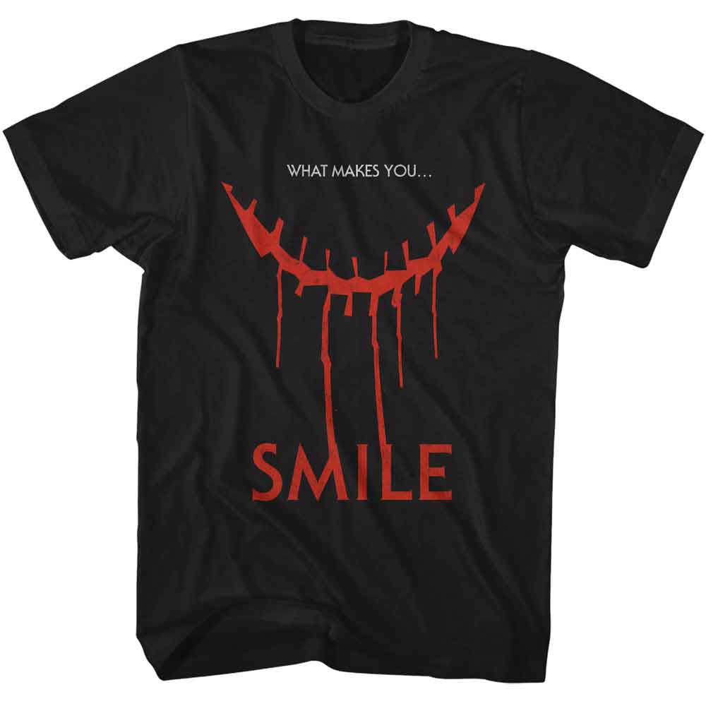 Smile - Dripping - American Classics - Solid Black Adult Short Sleeve T-Shirt