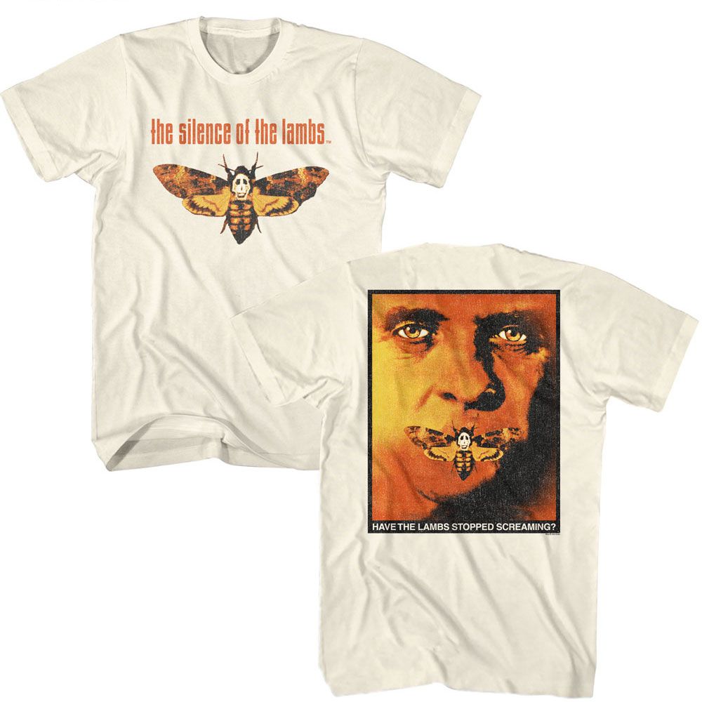 Silence Of The Lambs - Deathhead - American Classics - Solid Off-White Adult Short Sleeve T-Shirt