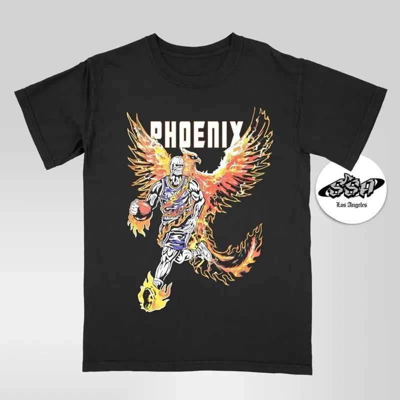 STONKSHARKCO Phoenix x WL Rally The Valley Unisex Menswear Top Basketball Cotton Shirt Trendy Shirts Men Casual Soft...