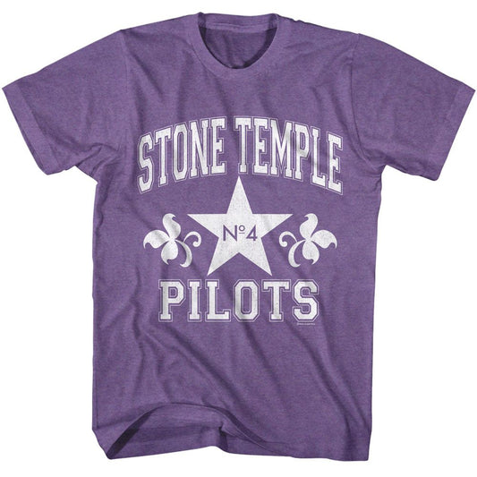 Stone Temple Pilots - Athletic - American Classics - Heather Purple Adult Short Sleeve T-Shirt
