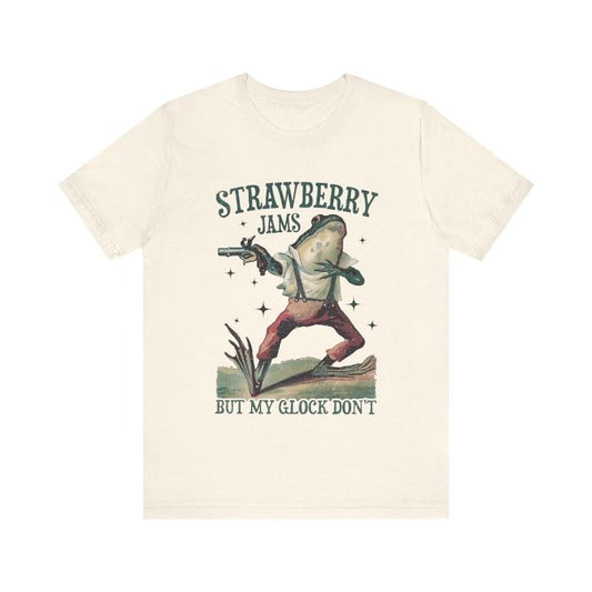 STRAWBERRY JAMS BUT MY GLOCK DON'T SHIRT - Size S to 4XL,  Menswear Top Hoodie, Sweatshirt | InkThreadWorks.com
