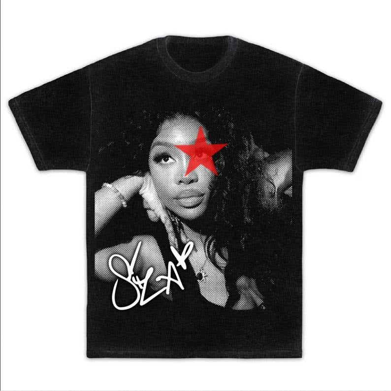 SZA Red HT Tee Hoodie, Sweatshirt | InkThreadWorks.com