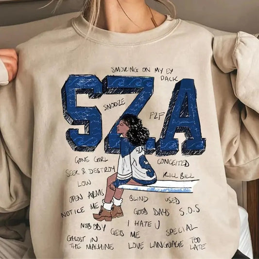 SZA Vintage Good Days Gone Girl Sweater, SZA fan Shirt, Unisex Tee Hoodie, Sweatshirt | InkThreadWorks.com