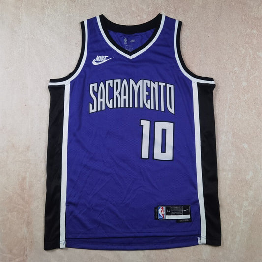 Sacramento Kings #10 DeMar DeRozan Hot Press Kings 10 Purple s-xxl Style 2