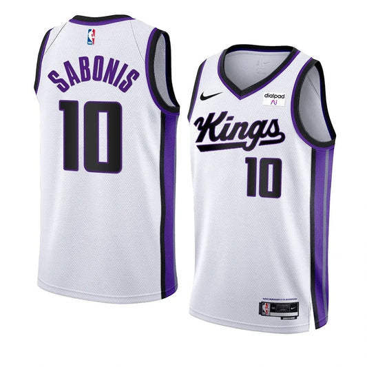 Sacramento Kings #10 Domantas Sabonis 2023-24 White Association Edition Swingman Jersey.webp