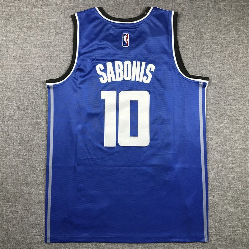 Sacramento Kings #10 Domantas Sabonis Kings 10 Blue City s-xxl Style 1