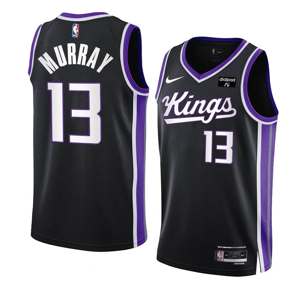 Sacramento Kings #13 Keegan Murray 2023-24 Icon Edition Black Swingman Jersey Men's.webp