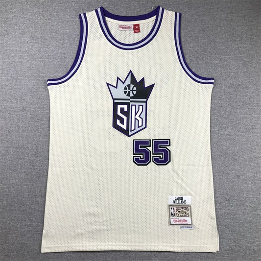 Sacramento Kings #55 Jason Williams Kings 55 Retro Off-White s-xxl Style 2