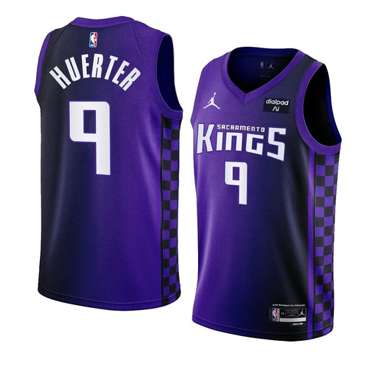 Sacramento Kings #9 Kevin Huerter 2023-24 Statement Edition Purple Swingman Jersey Men's.webp