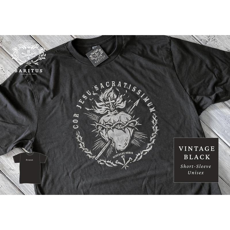 Sacred Heart of Jesus Tee Hoodie, Sweatshirt | InkThreadWorks.com