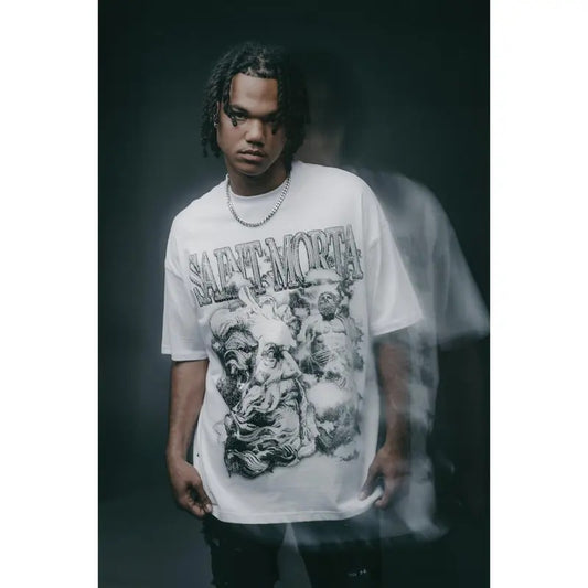 Saint Morta Zeus Boxy T-Shirt Trending Movie T shirt Vintage 90s T-shirt gift for Movie fans gift for him gift for her unisex T-shirt Urbanwear Shirt Casual Fabric