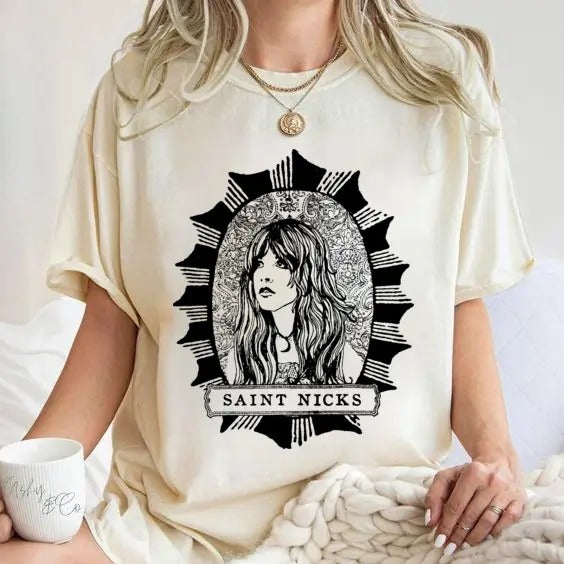 Saint Nicks Shirt, Stevie Nicks Shirt Hoodie, Sweatshirt | InkThreadWorks.com