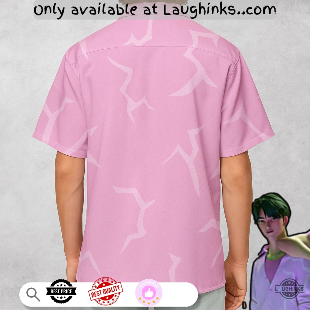 Saja Boys Pink Jinu Cosplay Hawaiian Shirt
