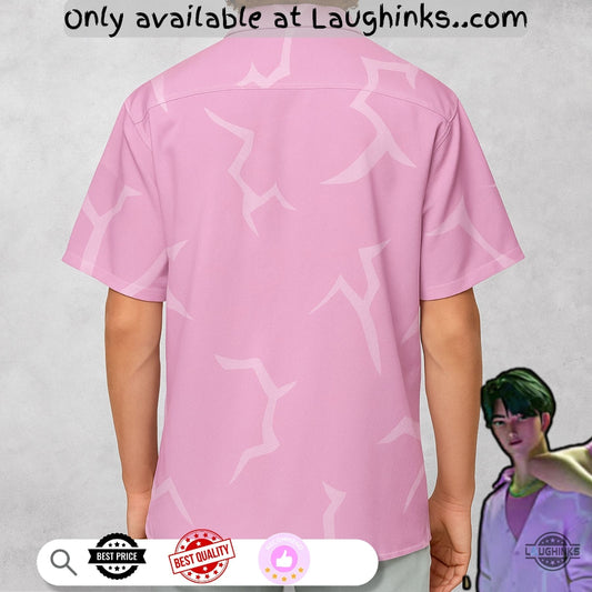 Saja Boys Pink Jinu Cosplay Hawaiian Shirt