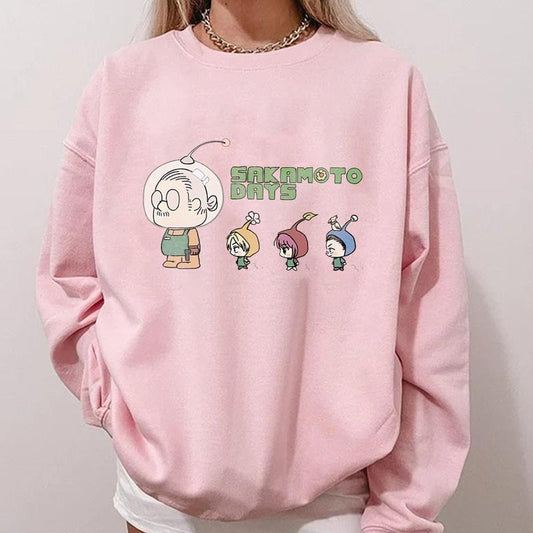 Sakamoto Days Cute Sweatshirt, Anime Sakamoto Days, Taro Sakamoto, Shin, Lu, Heisuke Unisex Sweat Shirt
