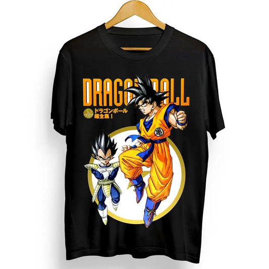 Sale! Dragon Ball Z Vegeta Goku T-shirt Anime Short Sleeve Anime All Size