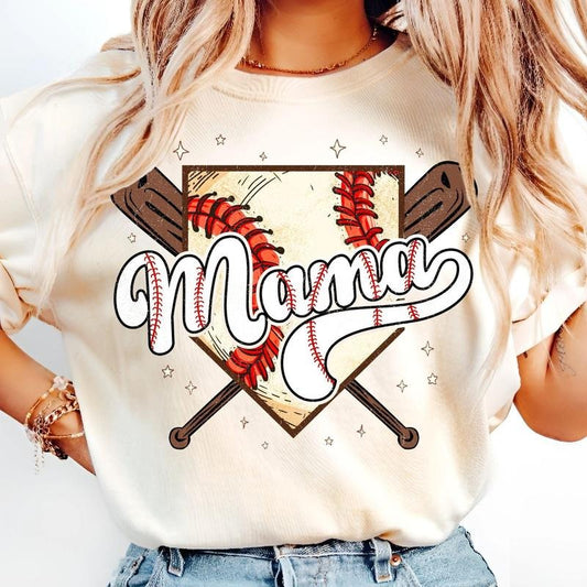 [Sale To 45% Off] Game Day Baseball T-Shirt, Vintage Baseball Mama Shirt, Baseball Mom Lover T-Shirt, Game Day Trend, Gift For Mom, Mother's Day Gift
