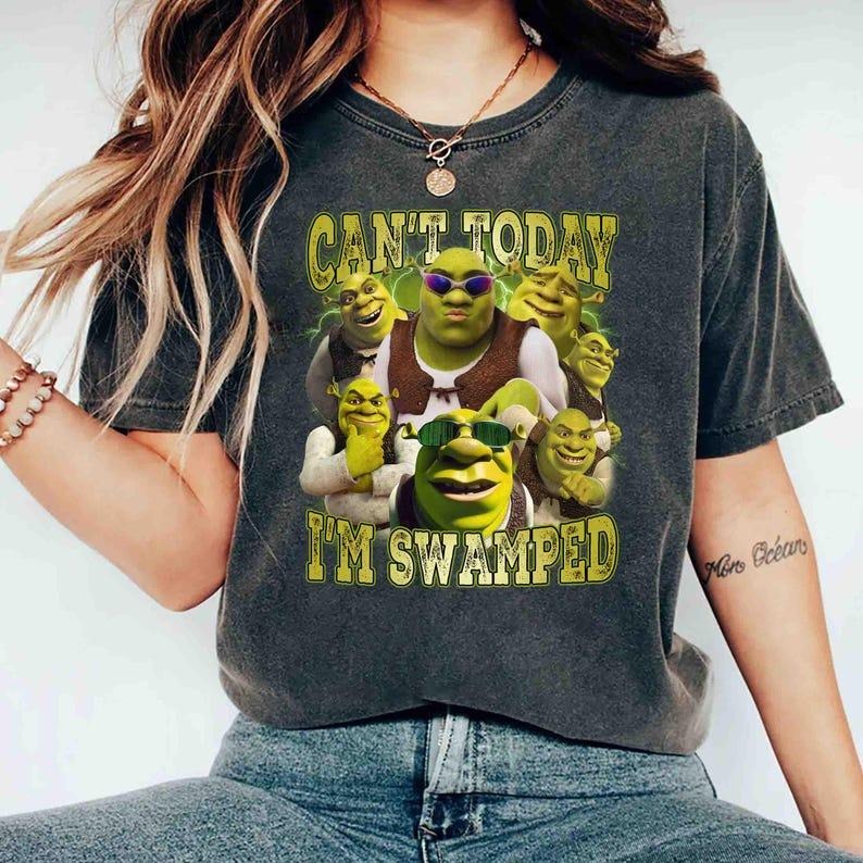 [Sale up to 50%]Can't Today I'm Swamped Comfort Shirt, Shrek Bootleg Fiona Princess Shirt, Fiona Princess Gift, Shrek...