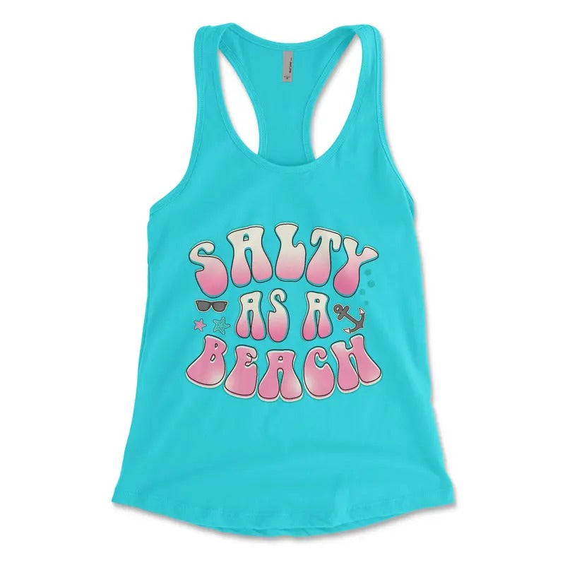 Salty as a Beach Tank Top - Beach Summer Vibes - Summer Tank Top - Comfortable Tank top T-Shirts, Hoodie, Sweatshirt