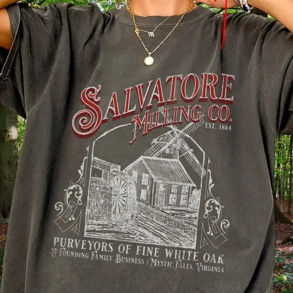 Salvatore Comfort Colots Shirt, Mystic Falls shirt, Stefan Damon, Elena, Vampire, Hello Brother Tee, TVD Fan Gift, 2000s...