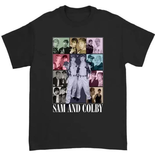 Sam And Colby Eras Tour  t-shirt, unisex t shirt Menswear Top Medium Sport
