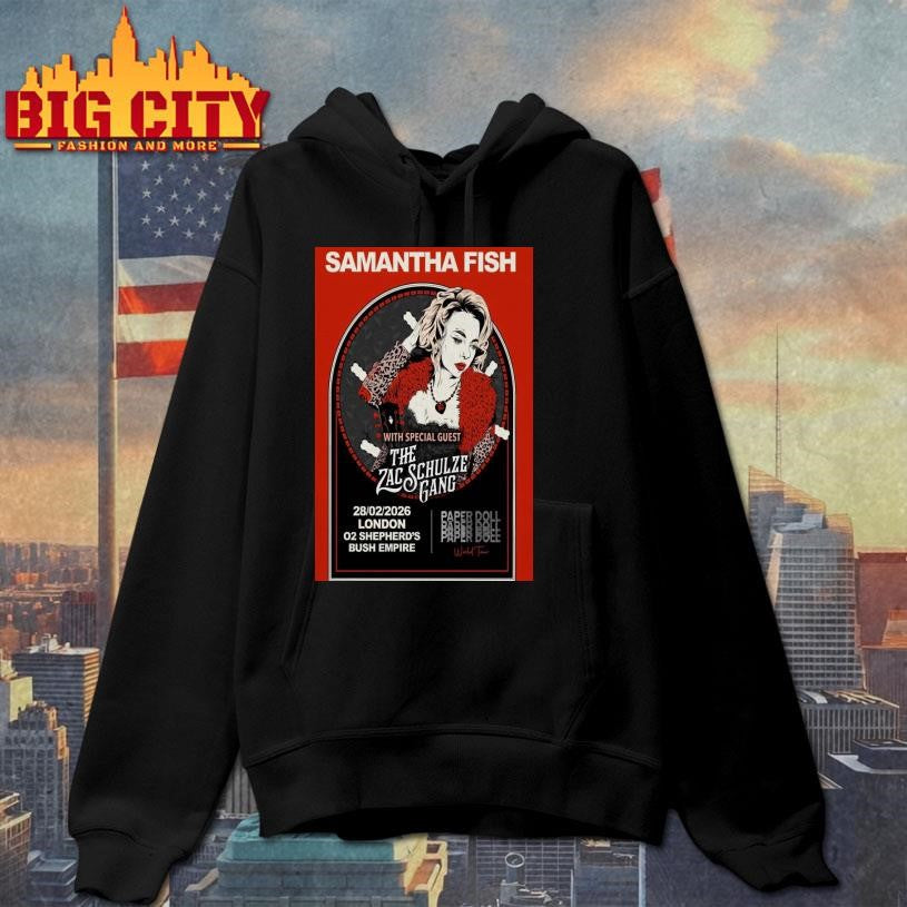 Samantha Fish Paper Doll World Tour, London Feb 28 2026 Poster Shirt