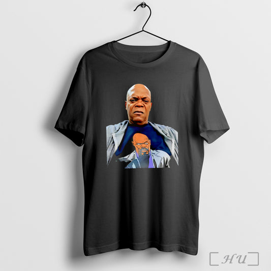 Samuel L Jackson Wearing A Shirt Of Himself T Shirt