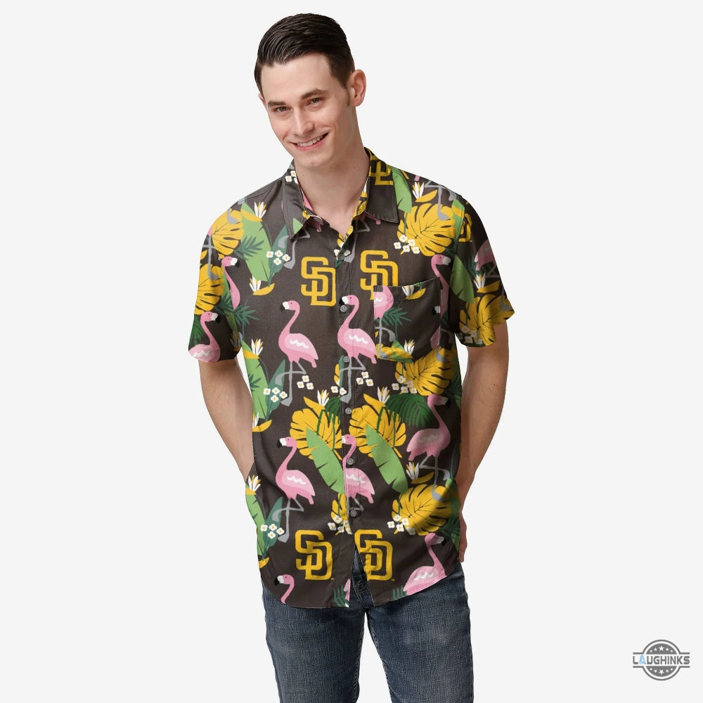 San Diego Padres Floral Hawaiian Shirt SALE