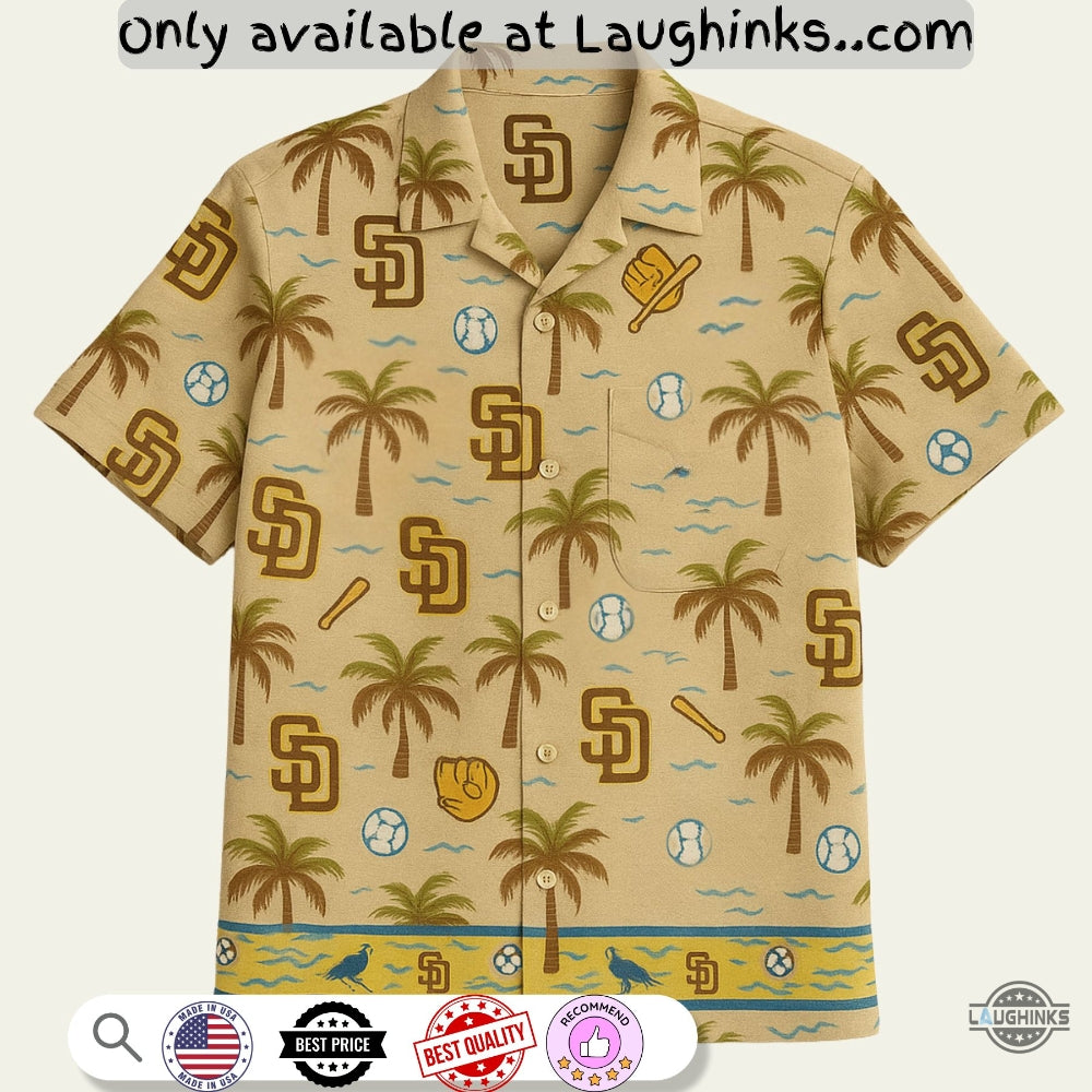 San Diego Padres Hawaiian Shirt City Connect Sga 2025