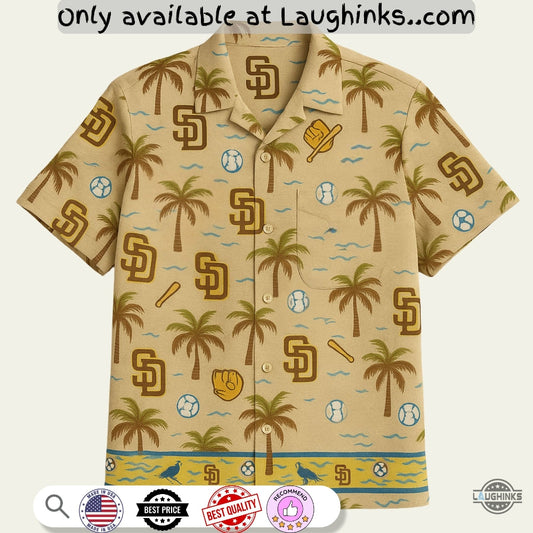 San Diego Padres Hawaiian Shirt City Connect Sga 2025