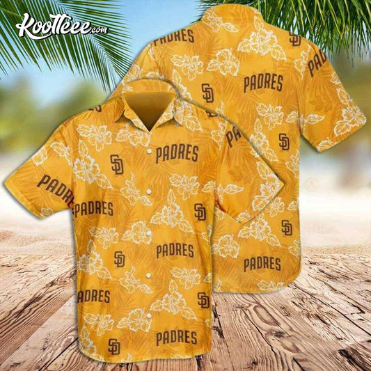 San Diego Padres MLB Hibiscus Hawaiian Shirt