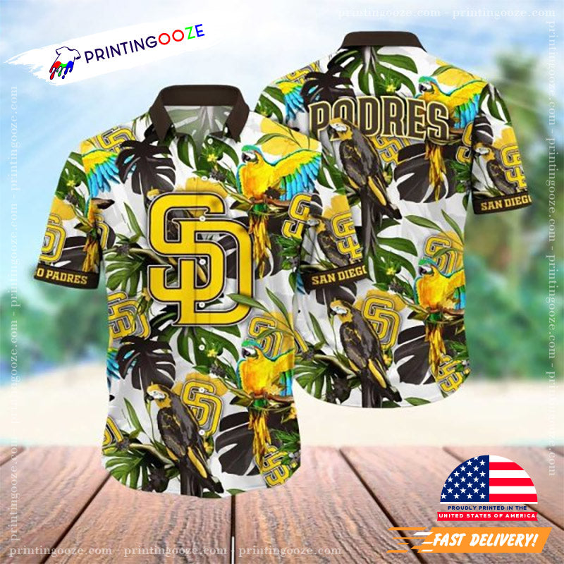 San Diego Padres Parrot Paradise Hawaiian Shirt