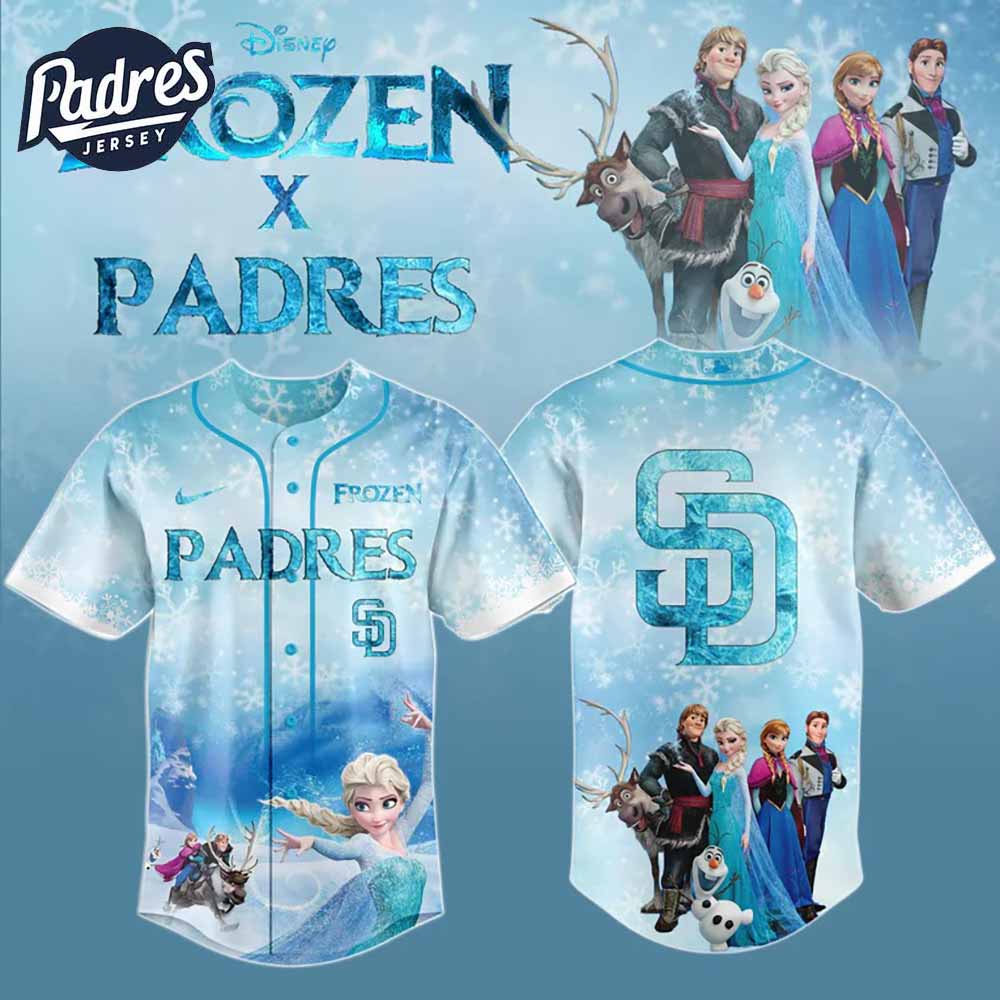San Diego Padres x Frozen Baseball Jersey 2025 - Padres Jersey Oasis: Elevate Your Baseball Style Game