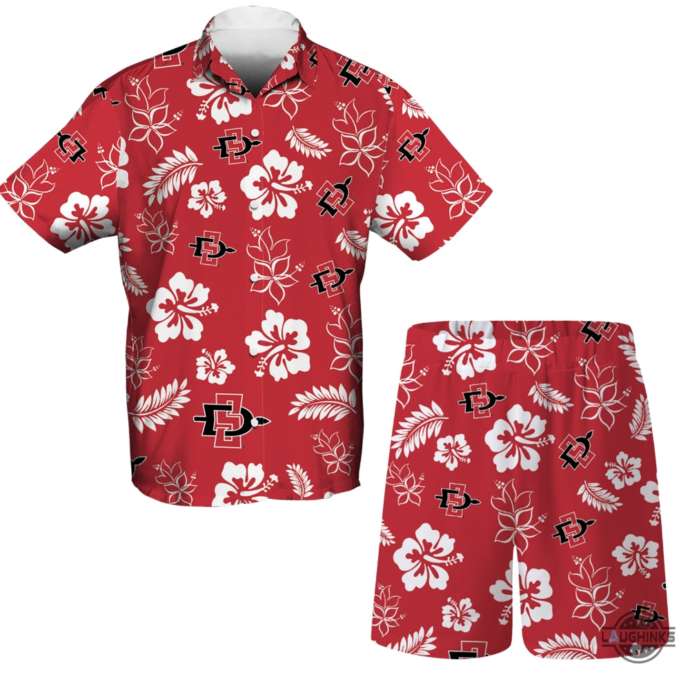 San Diego State Aztecs Hawaiian Shirt And Shorts Giveaway 2024 Sdsu Football Aloha Shirts