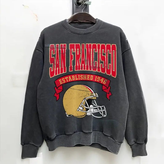 San Francisco Football Vintage Sweatshirt, Unisex Classic Fit