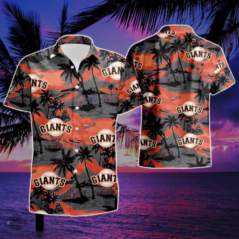 San Francisco Giants Hawaiian Shirt And Shorts Sf Giants Baseball Aloha Beach Shirts All Over Printed Mlb Spring Training Summer Game Day Button Up Shirt NEW